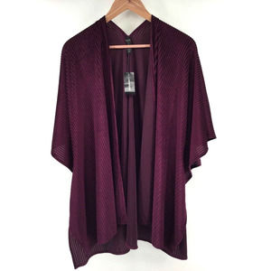 Lane Bryant Purple Poncho Open Cardigan‎ One Size NEW